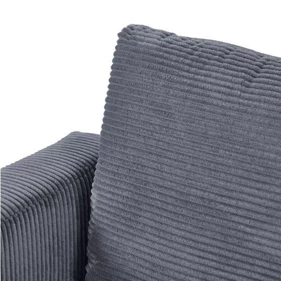 Minimalist 3-Seater with Deep Cushions