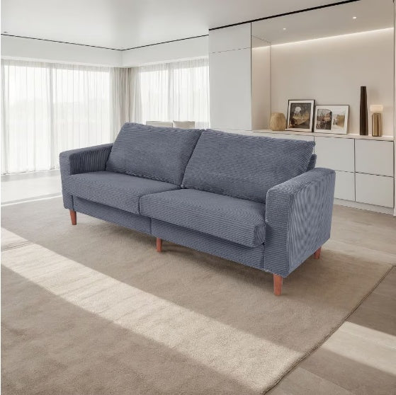 Minimalist 3-Seater with Deep Cushions