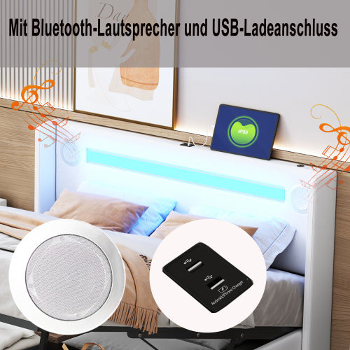 Double Bed in Fiberboard