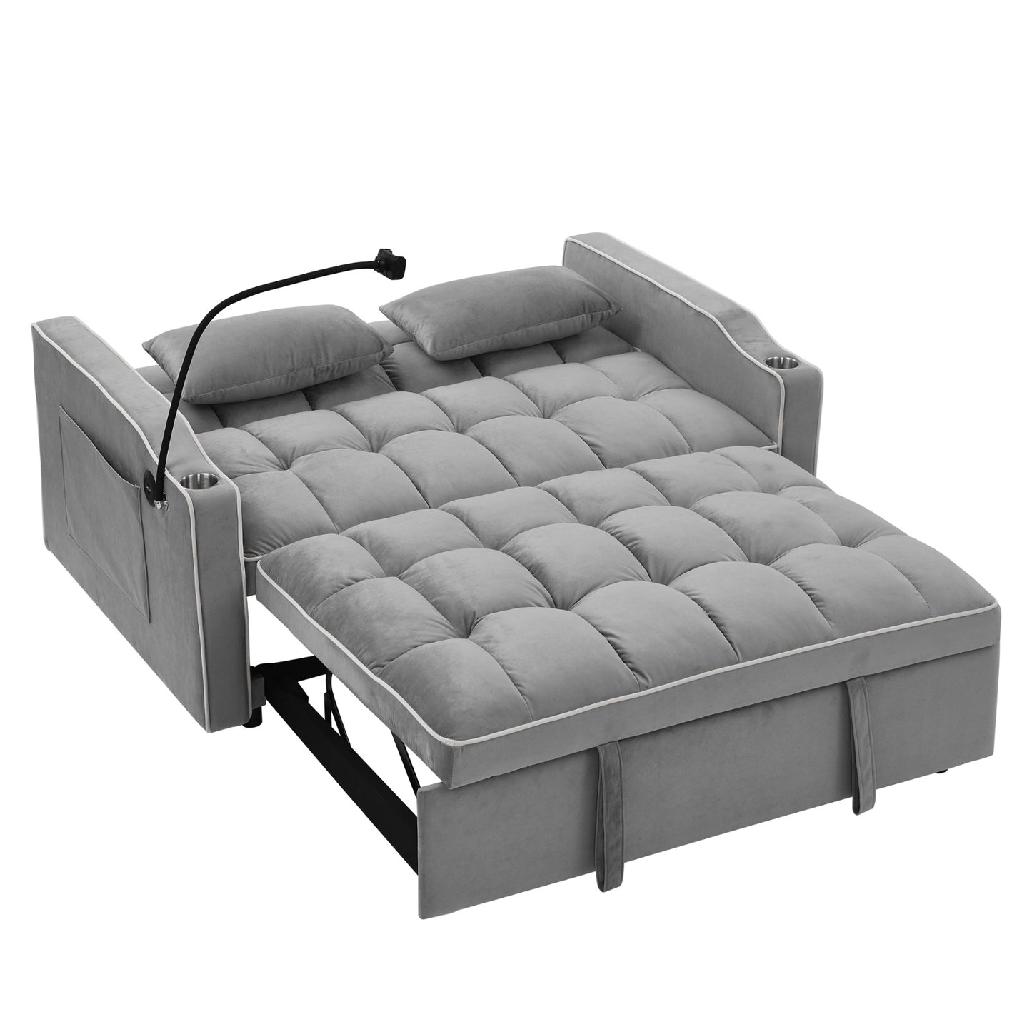 Modernes Sofa Sofa Sofa Samt Ausziehbett