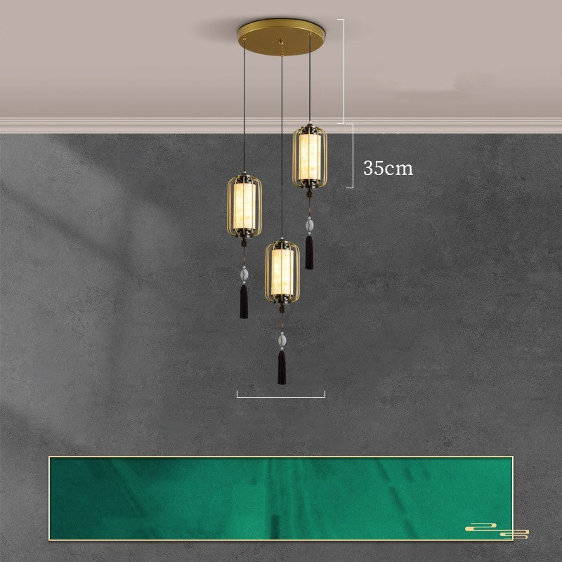 Hanging wire for a new Chinese Zen bedroom bedside lamp