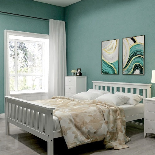 Bed Frame Made of Solid Wood