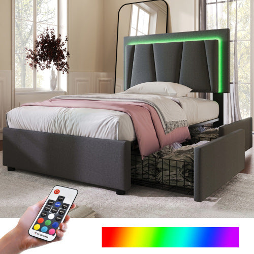 Wooden Bed Frame for Storage Beds