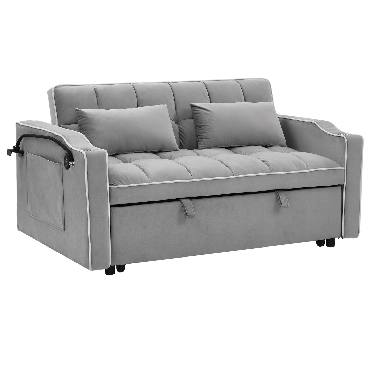 Modernes Sofa Sofa Sofa Samt Ausziehbett