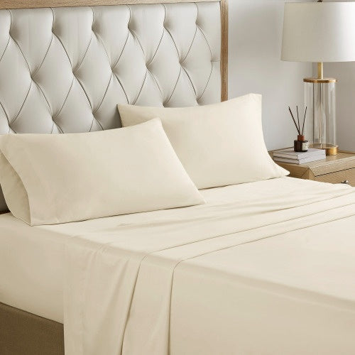 Cotton bed linens and a twelve-piece comforter set
