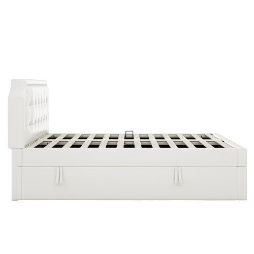 Double Bed Framed in PU Metal