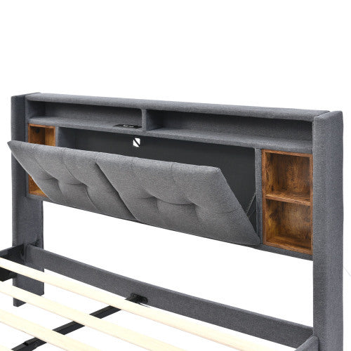 Bed Frame Made of Solid Wood