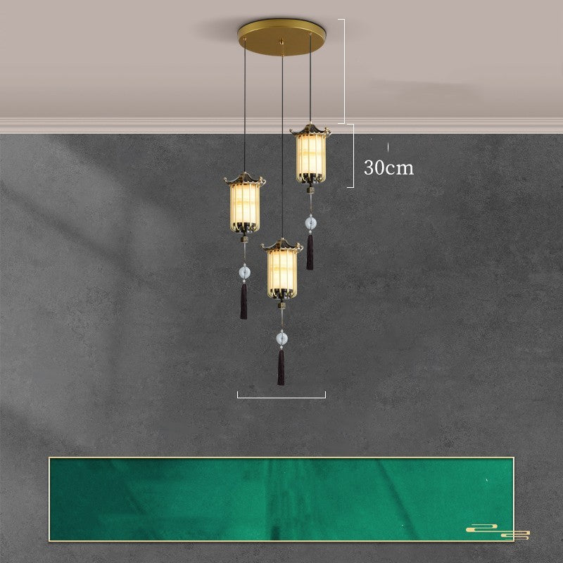 Hanging wire for a new Chinese Zen bedroom bedside lamp
