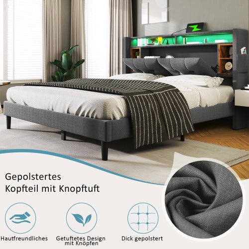 Bed Frame Made of Solid Wood