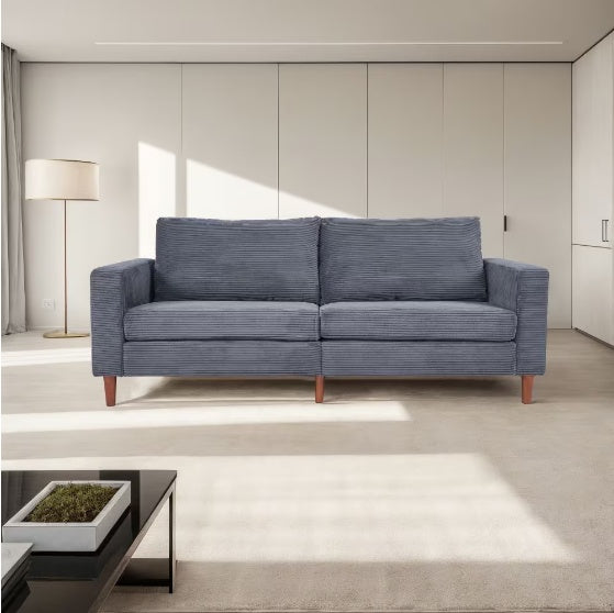 Minimalist 3-Seater with Deep Cushions