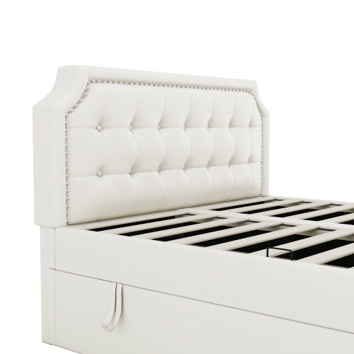 Double Bed Framed in PU Metal