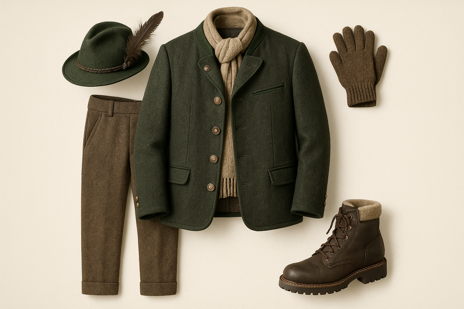 Give me only one German men's winter dress