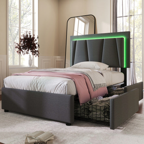 Wooden Bed Frame for Storage Beds