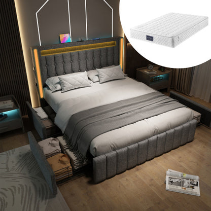 Bed with Linen Storage