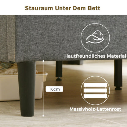 Bed Frame Made of Solid Wood