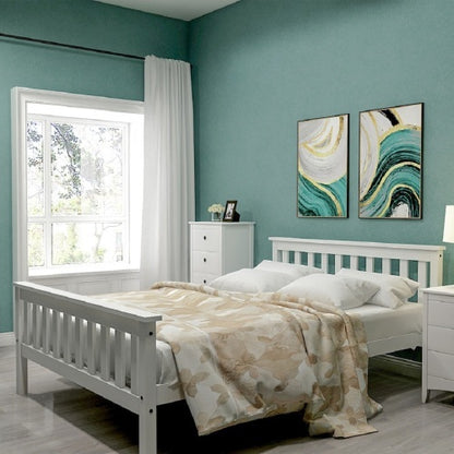 Bed Frame Made of Solid Wood