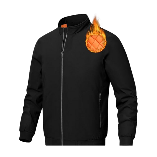 Men's High-quality, insulated, zip-up fall and winter jacket