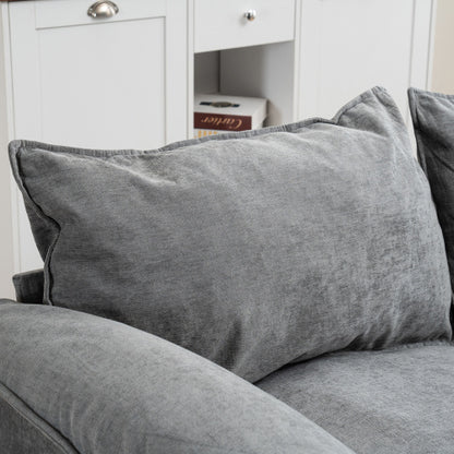 Modular Convertible U-Shaped Sectional Sofa with Integrated Footstools