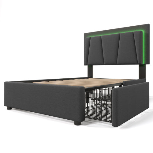 Wooden Bed Frame for Storage Beds