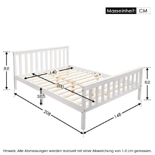 Bed Frame Made of Solid Wood