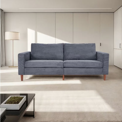 Minimalist 3-Seater with Deep Cushions