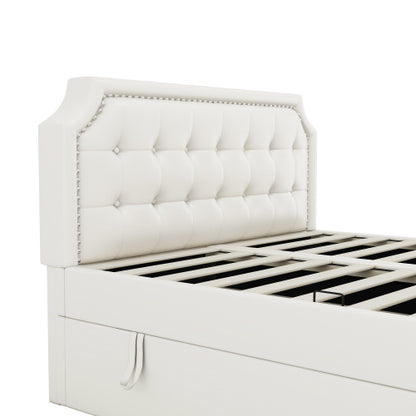 Double Bed Framed in PU Metal