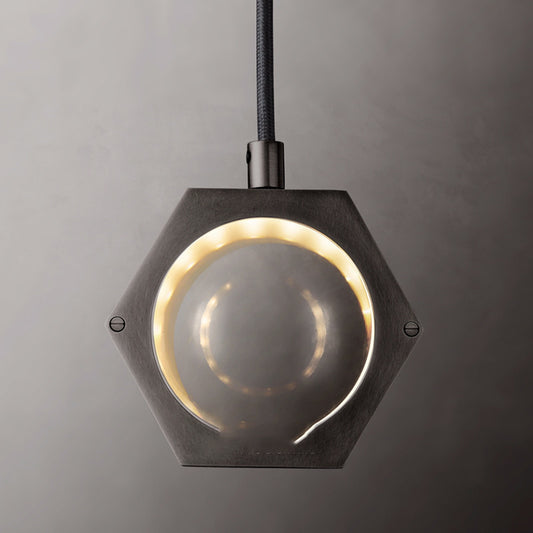 Simple Creative Crystal Chandelier Bedside Lamp Made of All Copper